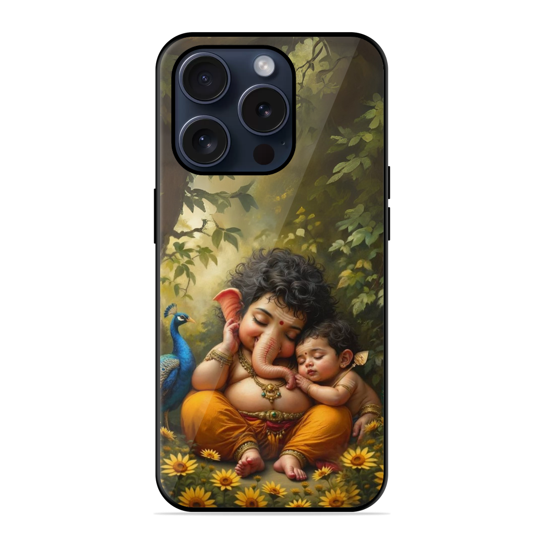 Cute Gods Middle Of Flowers Glossy Case