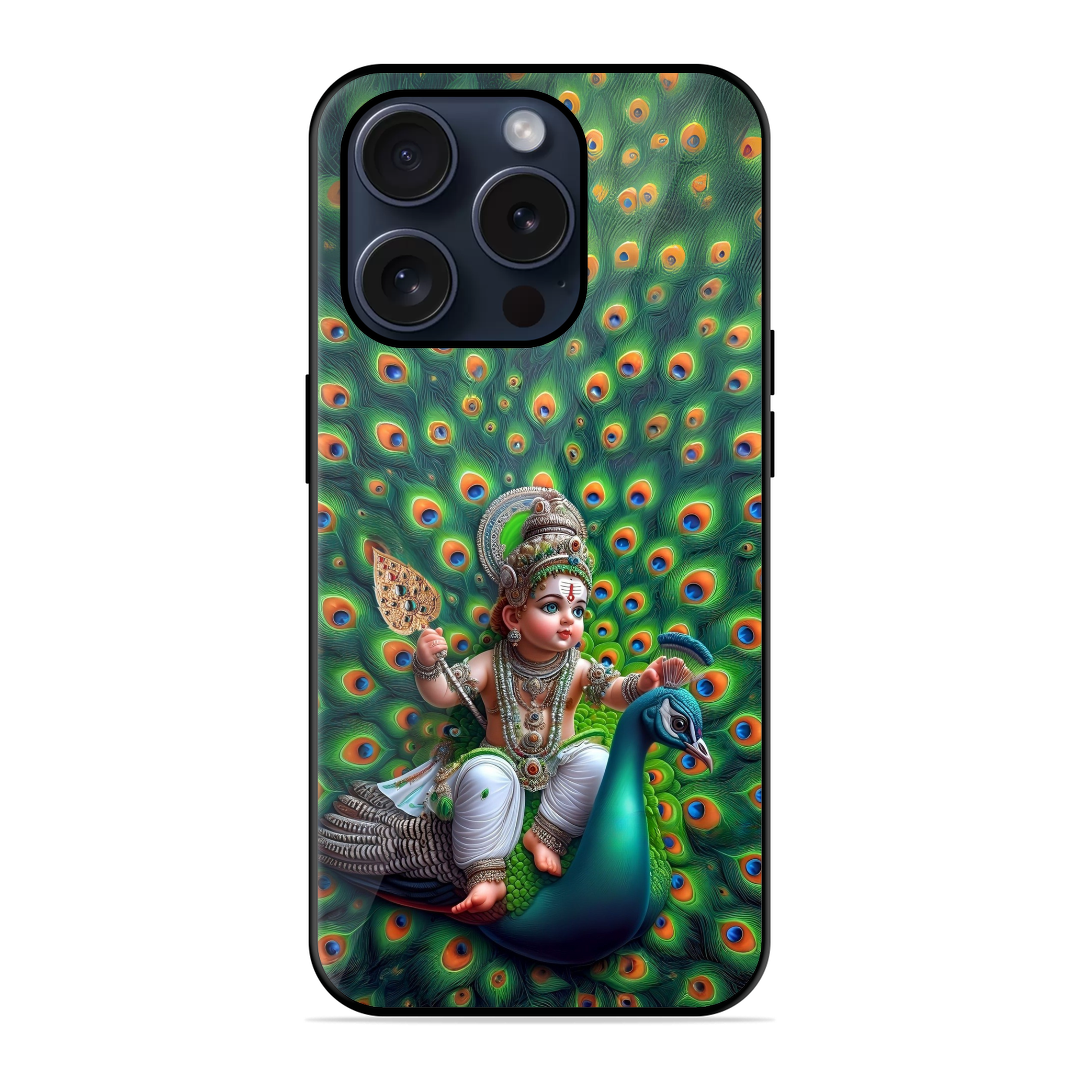 Murugan And Peacock Glossy Case