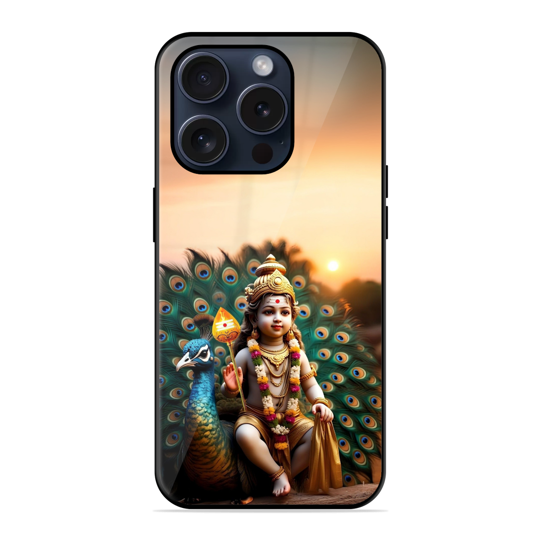 Tamil Lord Murugan Glassy Case