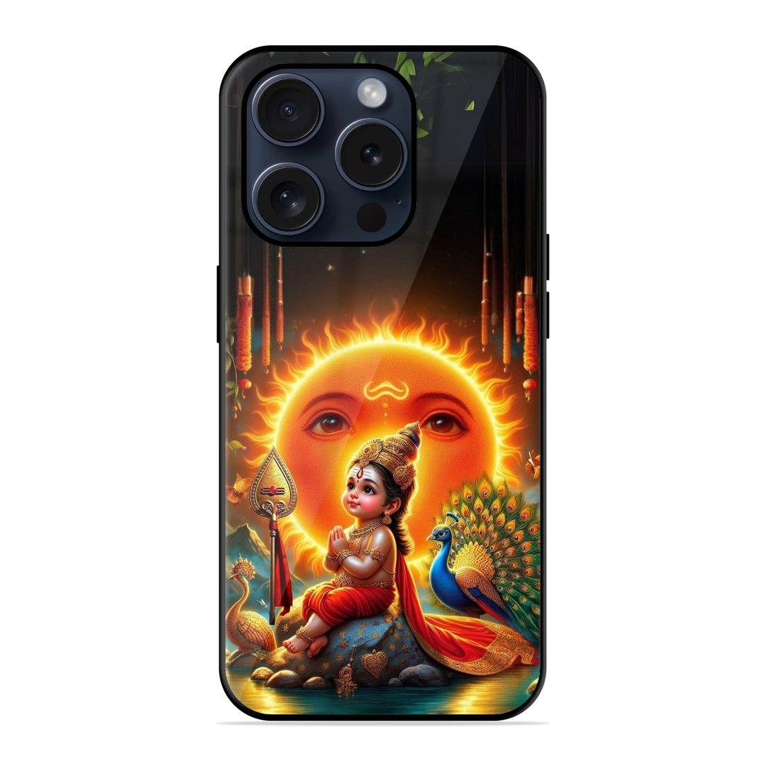 Cute Smiling God Glassy Case