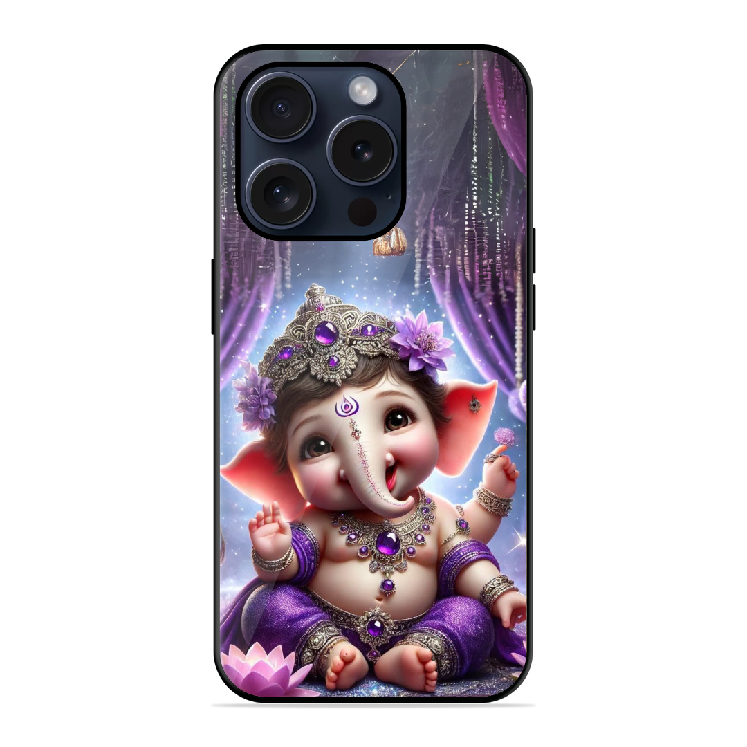 Cute Pillayar Glassy Case