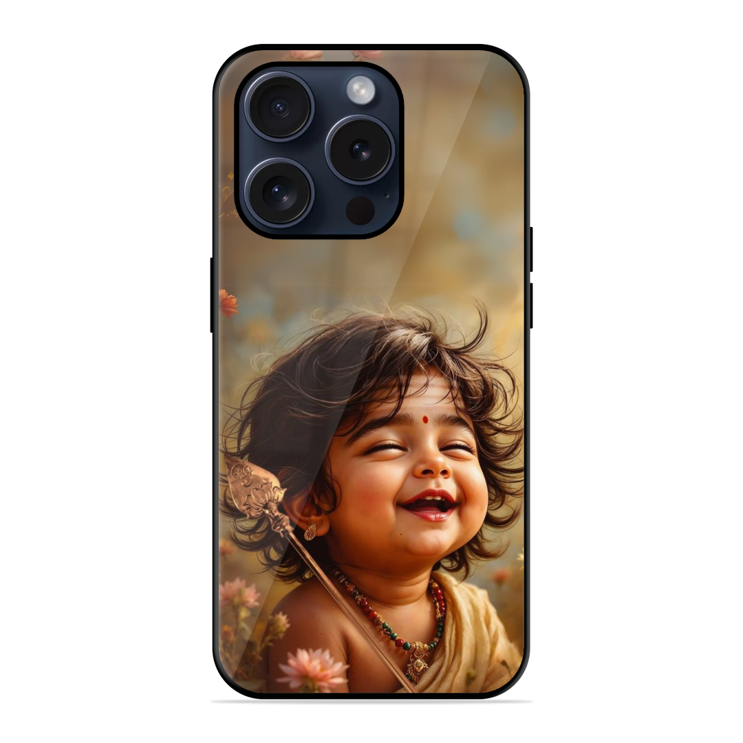 New Smiling Murugan Glassy Case