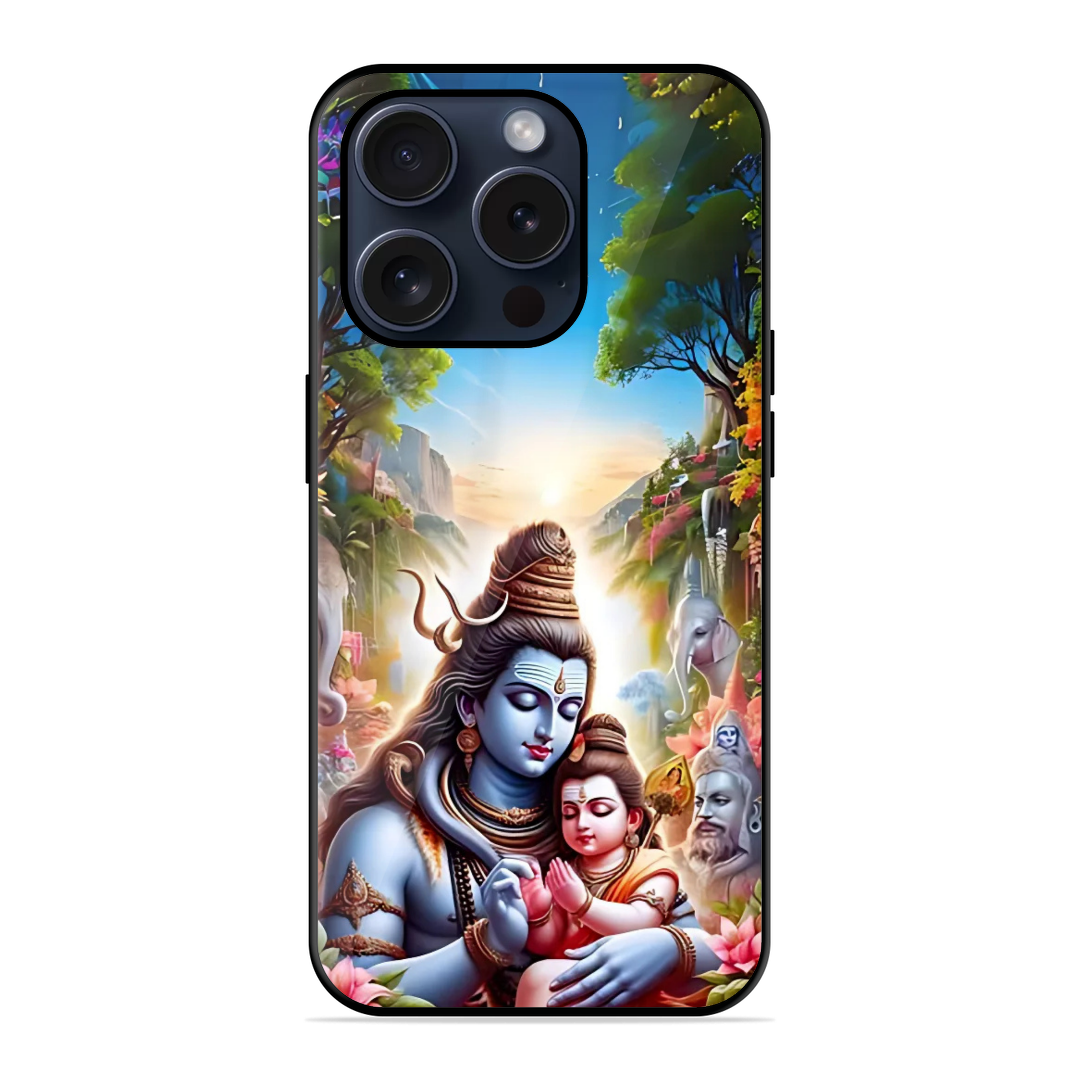 Lord Shiva And Baby Murugar Glossy Case